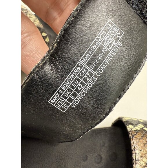 Vionic Women's Randi Slide Sandals In Snakeskin Print Size 10 US - Picture 9 of 9